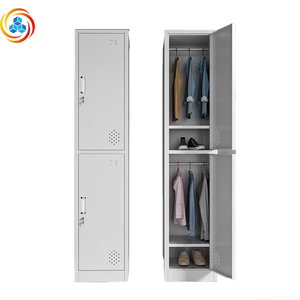 Customizable Assembled Single/Double Door Steel Storage Cabinets Shelves Eco-Friendly Durable <b>for</b> Schools Changing Rooms - Product Image 1