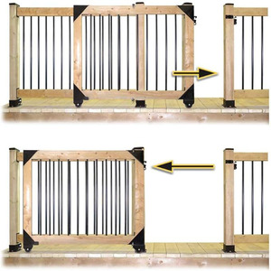 Kit de quincaillerie <span class=keywords><strong>pour</strong></span> <span class=keywords><strong>portail</strong></span> d'intimité extérieur avec supports d'angle et roulettes - Product Image 6