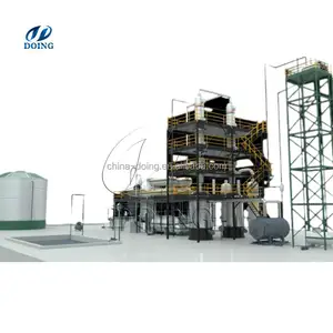 Waste engine oil recycling to pure good quality diesel distillation plant