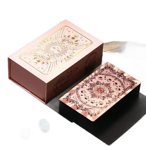 Baraja de <span class=keywords><strong>Tarot</strong></span> Holográfica de Plástico con Lámina Dorada LEYAO, Color Oro Rosa, Estilo Vintage, Resistente al Agua, Ideal para Principiantes, Cartas de Adivinación - Product Image 5