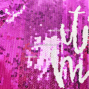 Saireish ชุดเดรสปักเลื่อมสีม่วงสำหรับผู้หญิง, ชุดเดรสลำลองประดับลูกปัดธรรมชาติทรงตรงไซส์ใหญ่พิเศษ - Product Image 3