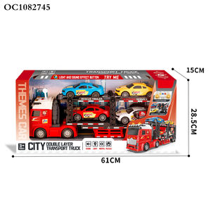 ألعاب نقل السيارات للأطفال احتكاك بلاستيكي كبير شاحنة ألعاب مركبة مع صوت خفيف - Product Image 6