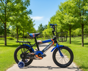 Bicicletta per Bambini 12 Pollici con Rotelle, Sella Regolabile, Cestino in Metallo, 3-6 Anni, Uso Esterno - Product Image 2