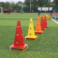 Cônes de marquage d'agilité durables en PE pour l'entraînement sportif et les exercices d'obstacles - Cônes de signalisation perforés pour le football, le basketball et le soccer
