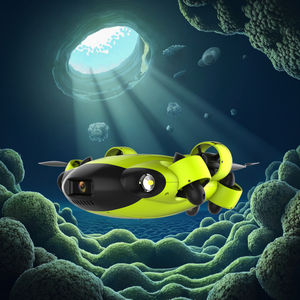 Dron DE BUCEO <span class=keywords><strong>Robot</strong></span> submarino 100M Tether Dron submarino Cámara ROV <span class=keywords><strong>Robot</strong></span> submarino inteligente Scooter de agua - Product Image 4
