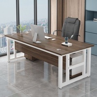 Bureau d'ordinateur moderne et minimaliste LBZ-145X pour usage domestique et professionnel, en PVC, design détachable, avec rangement