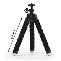 Tripod ponsel Tripod kecil, Tripod portabel meja gurita fleksibel kecil dengan dudukan untuk ponsel pintar