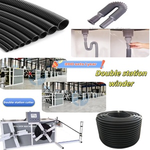 Ligne d'extrusion <span class=keywords><strong>de</strong></span> tuyaux flexibles en spirale à double paroi en EVA/HDPE à vis unique, entraînée par moteur, haute productivité - Product Image 6