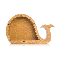 Boîte de rangement pour animaux en bois sculptée à la main de haute qualité tirelire pour enfants et adultes tirelire tirelire pour enfants