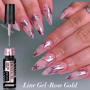 LILYCUTE Populaire Peinture Métallique Gel Résine Nail Art Miroir Chrome Gel Peinture <span class=keywords><strong>Semi</strong></span> <span class=keywords><strong>Permanent</strong></span> French Liner Nail Arte Gel Polish - Product Image 3