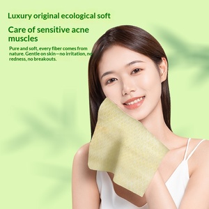 Xiangmianba Lingettes jetables en fibre <span class=keywords><strong>de</strong></span> bambou, en boîte, épaissies, extra larges, douces, double usage (sèches et humides) pour le visage - Product Image 3