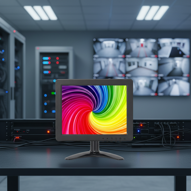 8 Inch Small Sizes Display Desktop or Wall Mounted LCD LED Monitor With 1024x768 Resolution