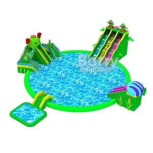 Parque aquático inflável eco amigável para adultos, preço atacado para entretenimento verão