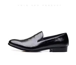 Chaussures Oxford pour homme en cuir véritable, style italien haut de gamme, faites à la main, pour mariage, à enfiler, broderie légère camouflage, collection automne - Product Image 3