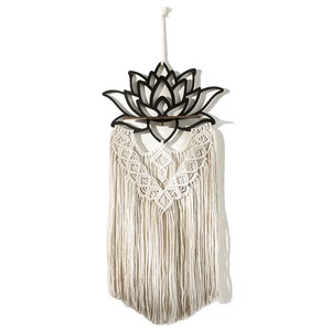 Arte de Pared de Algodón con Forma de Loto, Estilo Bohemio Irregular, Moderno y Minimalista, Decoración Costera, Envío Directo - Product Image 4