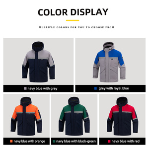 Chaqueta de Trabajo Industrial Gruesa para Invierno, con Capucha, Reflectante, con Logotipo Personalizado, para Garaje - Product Image 3