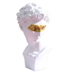 売れ筋ホームデコレーション像デビッドアートアバター樹脂彫刻キャラクター置物マスク在庫あり
