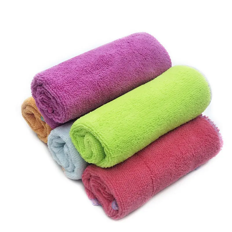 Vente en gros de bonne qualité extrêmement absorbant verre bijoux voiture ménage trou serviette microfibre chiffon de nettoyage