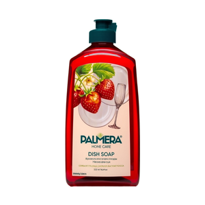 Liquide vaisselle dégraissant à la fraise avec formule soin des mains pour assiettes, casseroles et ustensiles de cuisine 500 ml Palmera Home Care - Product Image 3