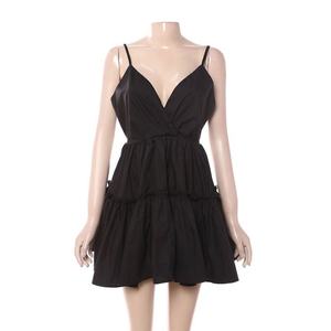 Mini robe Dernière conception moderne Robe courte à manches courtes et à bretelles imprimé floral - Product Image 3