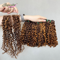 Meilleur Prix, Boucles Pixie, Extensions de Cheveux Humains 12A, Cheveux Indiens Bruts Double Trame Ondulés