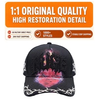 Gorras de Béisbol de Lujo con Pedrería y Forro de Satén, de 5 Paneles, Fabricadas por Profesionales, con Etiqueta Privada Personalizada