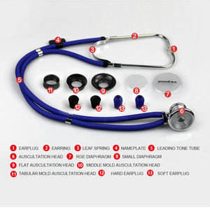 Estetoscopio Yuwell de Doble Cabeza, Multifuncional, de Acero Inoxidable, con Certificación CE, Juego de Video Laringoscopio Médico para Hospital, Precio Manual, Clase I - Product Image 3