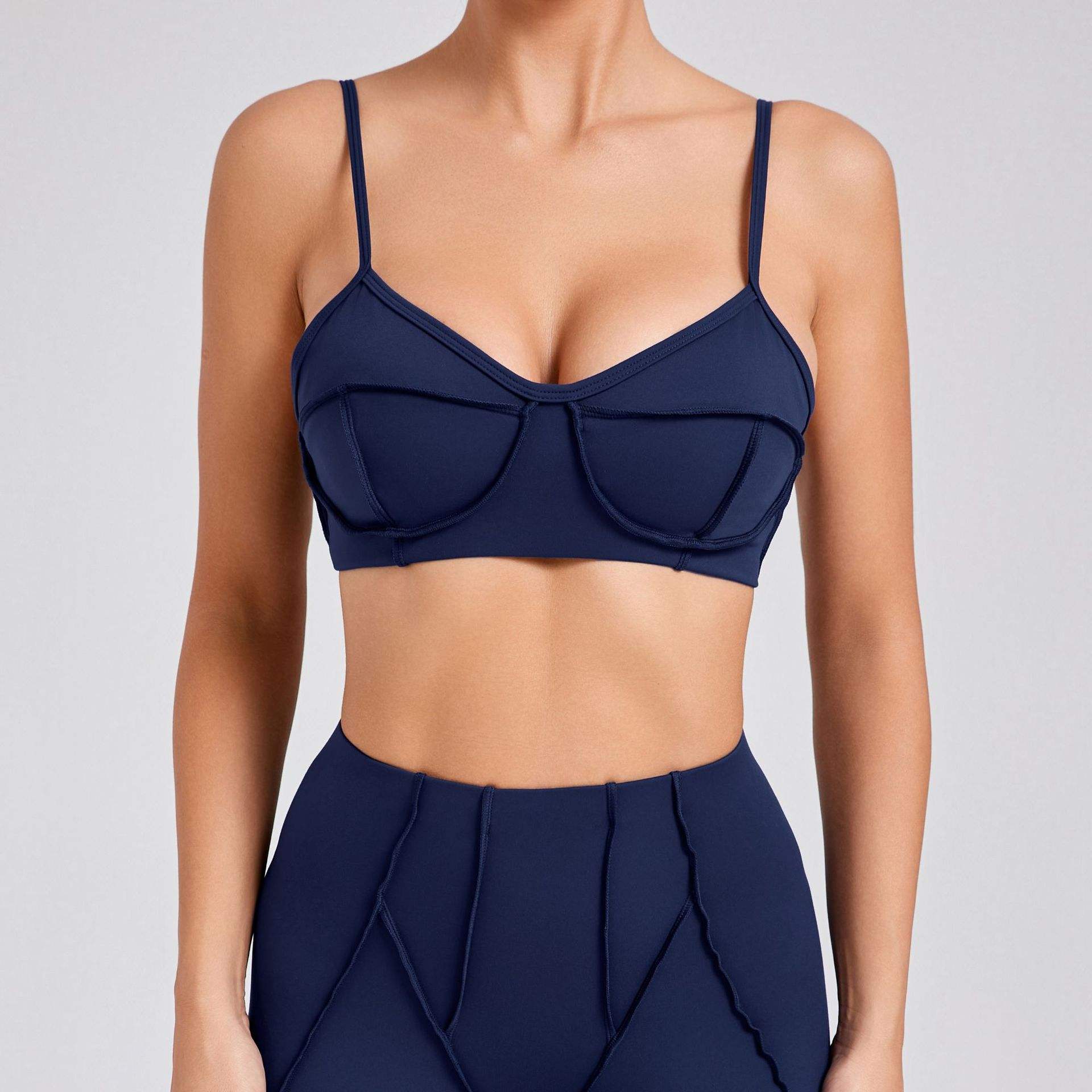 Navy- Sports bra