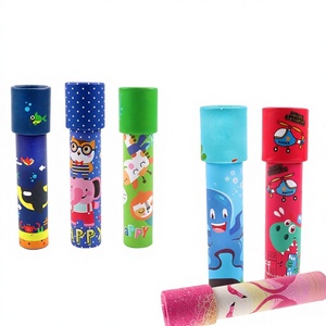 Jouets en papier éducatifs scientifiques nostalgiques pour jeunes, kaléidoscope rotatif à double section avec dessins animés variés, divertissement interactif parent-enfant - Product Image 1