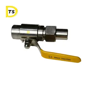 Tracheal hose PU tube 304 high pressure Quick-twist 2 way Air source external buckle ball valve