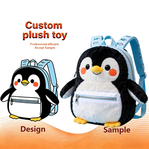 24/7 un servizio professionale Super morbidi regali <span class=keywords><strong>per</strong></span> bambini zaino procione borse di peluche personalizzate - Product Image 3