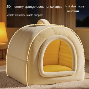 Cuccia per Gatti Convertibile e Pieghevole di Lusso, Tenda Invernale Calda, Staccabile e Lavabile, per Animali Domestici di Piccola e Media Taglia - Product Image 3