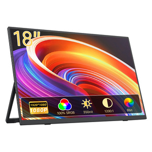 Monitor Portátil Eimio de 18.5 Pulgadas con Batería, Ultra Delgado, Pantalla Inalámbrica Auxiliar para Viajes - Product Image 1