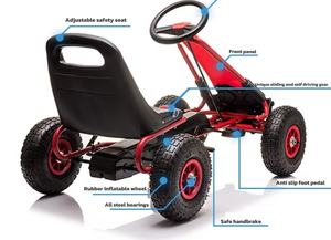 Kinderen 4-wiel drift auto loopfiets speelgoed voor <span class=keywords><strong>2</strong></span> tot 4 jaar & 5 tot 7 jaar Unisex Metaal - Product Image 6