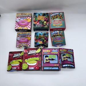 3.5G <strong>Cereal</strong> Paper <strong>Box</strong> Custom Printed Holographic die cut special shaped Packaging Display Paper <strong>Box</strong> for 3.5G Mylar Bag with <strong>Box</strong> - Product Image 3