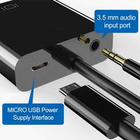 Cable Convertidor 1080P Macho a Hembra, Conectores Chapados en Oro, Conector de Audio de 3.5 mm, Par Trenzado Coaxial, PVC, Alimentación, Monitor