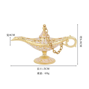 Petite lampe magique d'Aladdin lampe de souhaits décoration de la maison en métal ornements créatifs - Product Image 6