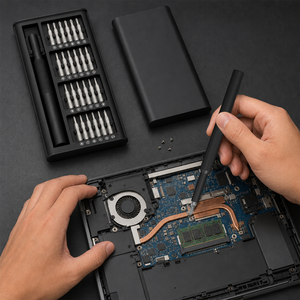 Jeu de tournevis magnétiques en plastique 25-en-1 45 #   Kit d'outils de précision multi-usages OEM en acier pour la réparation de téléphones portables et d'ordinateurs - Product Image 1