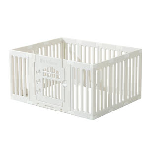 Jaula retráctil moderna para perros de interior/exterior, diseño sólido, valla gruesa de plástico ecológica para perros - Product Image 6