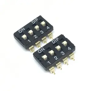 SMD interruptor de palanca negro 2 fila 8 posiciones formas de 2,54mm SPST