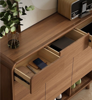 Meuble à chaussures rétro multicouche incurvé avec tabouret, mobilier de maison écologique pour villa et salon, rangement anti-poussière