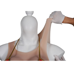 Pechos falsos de silicona con cuello redondo realista B <span class=keywords><strong>C</strong></span> D E G <span class=keywords><strong>Copa</strong></span> <span class=keywords><strong>Pecho</strong></span> para Drag Queen Disfraces Shemale Transgénero Ladyboy - Product Image 3