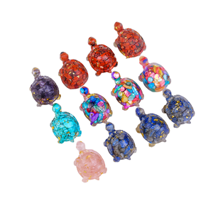 Home Decoration Natural Crystal Animal Stones Turtle And <strong>Owl</strong> Shape Hand-Carved Polished Laser Printed Love Theme Sculpture - Product Image 3