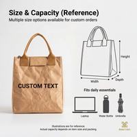Bolsa de Papel Tyvek DuPont de Primera Calidad, Elegante y Lujosa, para Regalos Corporativos, Clientes VIP, Cestas Navideñas