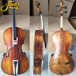 Chinesisches Antikes Handgefertigtes Professionelles Hochwertiges Flammen-Ahorn 4/4 1/2 Cello - Product Image 4