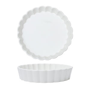 Plat <span class=keywords><strong>à</strong></span> <span class=keywords><strong>tarte</strong></span> en <span class=keywords><strong>céramique</strong></span> Eastern Rock, résistant aux hautes températures, <span class=keywords><strong>moule</strong></span> <span class=keywords><strong>à</strong></span> pâtisserie durable pour un usage domestique, sûr pour les plats occidentaux, dim sum, plat profond - Product Image 5
