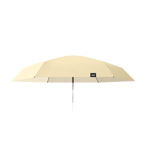 Parapluie pare-soleil ultra-léger à revêtement de couleur Protection UV Double usage pour femmes pour le soleil et la pluie Mini parapluie plat de poche - Product Image 1