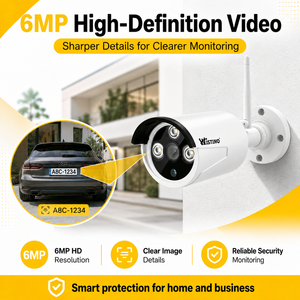 Système de <span class=keywords><strong>surveillance</strong></span> NVR 8 canaux Wistino avec détection IA intelligente, vision nocturne couleur, caméra bullet extérieure étanche, système CCTV - Product Image 3
