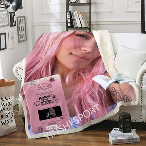 Recién llegado suave cálido <span class=keywords><strong>Karol</strong></span> <span class=keywords><strong>G</strong></span> Peso Carin Leon Santa Fe Klan franela polar manta adultos y niños - Product Image 2