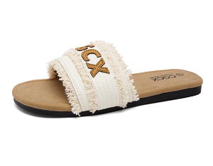 <span class=keywords><strong>Sandales</strong></span> plates d'été pour femmes, tongs à plateforme tendance pour la plage et l'extérieur, vente en gros d'usine - Product Image 1